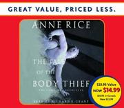 Cover of: Tale of the Body Thief by Anne Rice