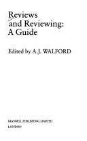 Cover of: Reviews and reviewing by edited by A.J. Walford.