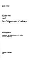 Cover of: Sartre: Huis clos and Les Séquestrés d'Altona by W. D. Redfern