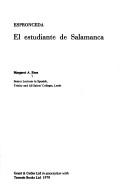 Cover of: Espronceda's "El Estudiente De Salamanca" by Margaret Rees