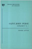Cover of: Saint-John Perse by Roger Little