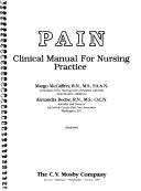 Cover of: Pain: clinical manual for nursing practice