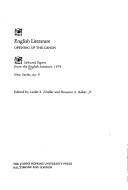 English literature by English Institute, Leslie A. Fiedler