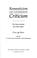 Cover of: Romanticism and Contemporary Criticism