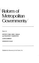 Cover of: Reform of metropolitan governments by by Steven P. Erie [and others.