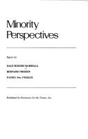 Cover of: Minority Perspectives (RFF Press)