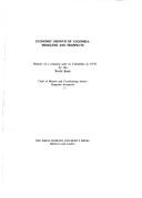 Cover of: Economic growth of Colombia: problems and prospects: report of a mission sent to Colombia in 1970 by the World Bank.