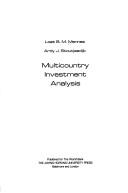 Multicountry investment analysis by L. B. M. Mennes, Loet B. M. Mennes, Ardy J. Stoutjesdijk