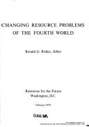 Cover of: Changing Resource Problems (RFF Press) by Ronald G. Ridker, Ronald G. Ridker