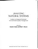 Cover of: Analyzing Natural Systems: Analysis for Regional Residuals-Environmental Quality Analysis (RFF Press)