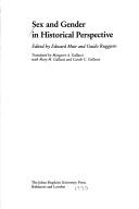Cover of: Sex and gender in historical perspective by edited by Edward Muir and Guido Ruggiero ; translated by Margaret A. Gallucci with Mary M. Gallucci and Carole C. Gallucci.