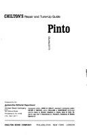 Cover of: Chilton's repair and tune-up guide: Pinto.