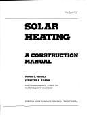 Cover of: Solar heating: a construction manual