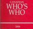 Cover of: Canadian Who's Who 2006 (Canadian Who's Who)