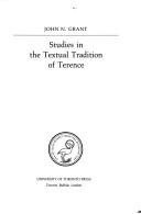 Cover of: Studies in the Textual Tradition of Terence (Phoenix Supplementary Volume)