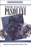 Cover of: Pier Paolo Pasolini by edited by Patrick Rumble and Bart Testa.