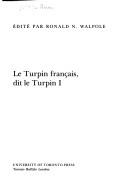 Cover of: Le Turpin français, dit le Turpin I by Pseudo-Turpin