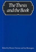Cover of: The Thesis and the book