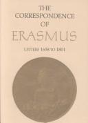 Cover of: The Correspondence of Erasmus by Desiderius Erasmus, Desiderius Erasmus