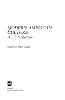 Cover of: Modern American culture: an introduction