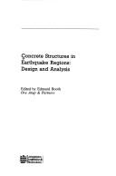 Cover of: Concrete structures in earthquake regions: design and analysis