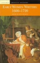 Cover of: Early women writers: 1600-1720