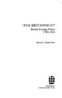 Cover of: Pax Britannica? by Muriel E. Chamberlain