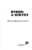 Cover of: Byron by Bernard Blackstone, Bernard Blackstone