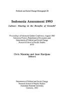 Cover of: Indonesia assessment 1993 | Indonesia Update Conference (1993 Australian National University)