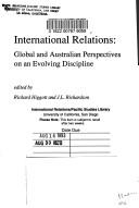 Cover of: International relations by Richard A. Higgott, J. L. Richardson