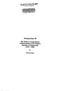 Cover of: The failure of agricultural collectivization in the Peoples Republic of Kampuchea (1979-1989) (Working paper)