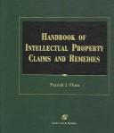 Cover of: Handbook of intellectual property claims and remedies