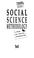 Cover of: Social Science Methodology