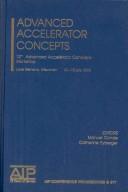 Front cover of Advanced Accelerator Concepts by Unknown