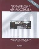 Cover of: Fundamentals of Litigation for Paralegals