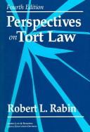 Cover of: Perspectives on Tort Law (Perspectives on Law Reader Series)