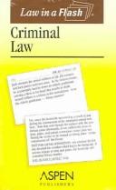Cover of: Criminal Law (Law in a Flash)