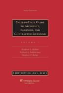 Cover of: State-by-state Guide to Architect, Engineer and Contractor Licensing