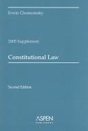 Cover of: Constitutional Law 2005 | Erwin Chemerinsky