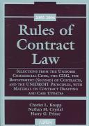 Cover of: Rules Of Contract Law: 2005-2006