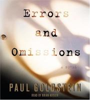Cover of: Errors and Omissions: A Novel