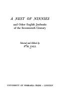 Cover of: A nest of ninnies: and other English jestbooks of the seventeenth century.