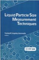 Cover of: Liquid particle size measurement techniques | 