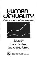 Cover of: Human Sexuality: Contemporary Controversies