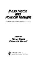 Cover of: Mass media and political thought by edited by Sidney Kraus, Richard M. Perloff.