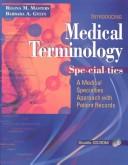 Cover of: Medical Terminology Specialties by Regina M. Masters, Barbara A. Gylys