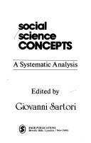 Cover of: Social science concepts by Giovanni Sartori, Giovanni Sartori