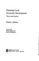 Cover of: Planning Local Economic Development by Edward J. Blakely