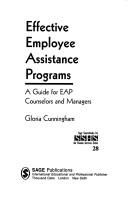 Cover of: Effective employee assistance programs: a guide for EAP counselors and managers