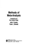 Cover of: Methods of meta-analysis: correcting error and bias in research findings